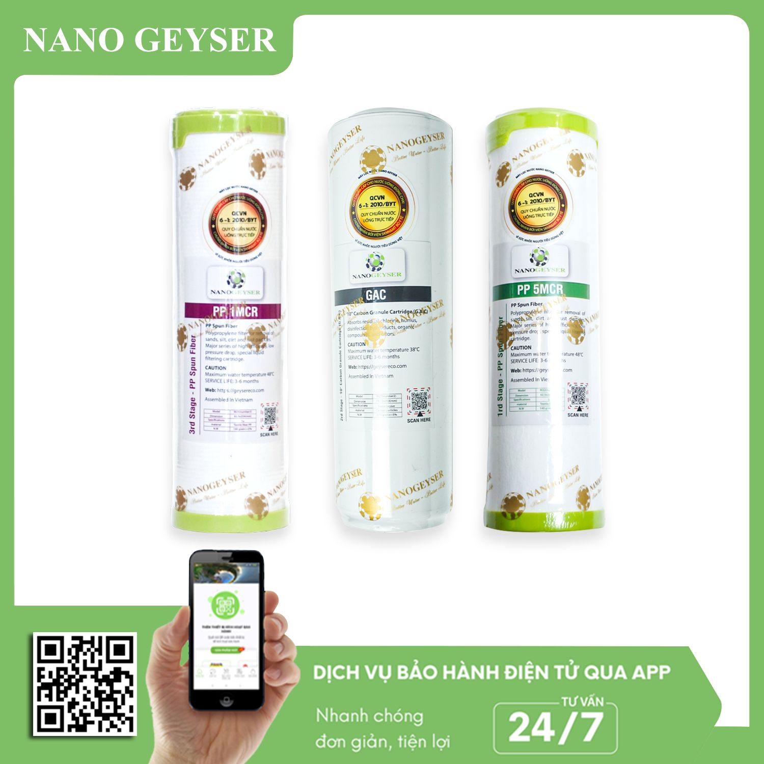 Công dụng của 3 lõi lọc nước 1 2 3 là gì? Chức năng của từng lõi trong máy lọc nước
